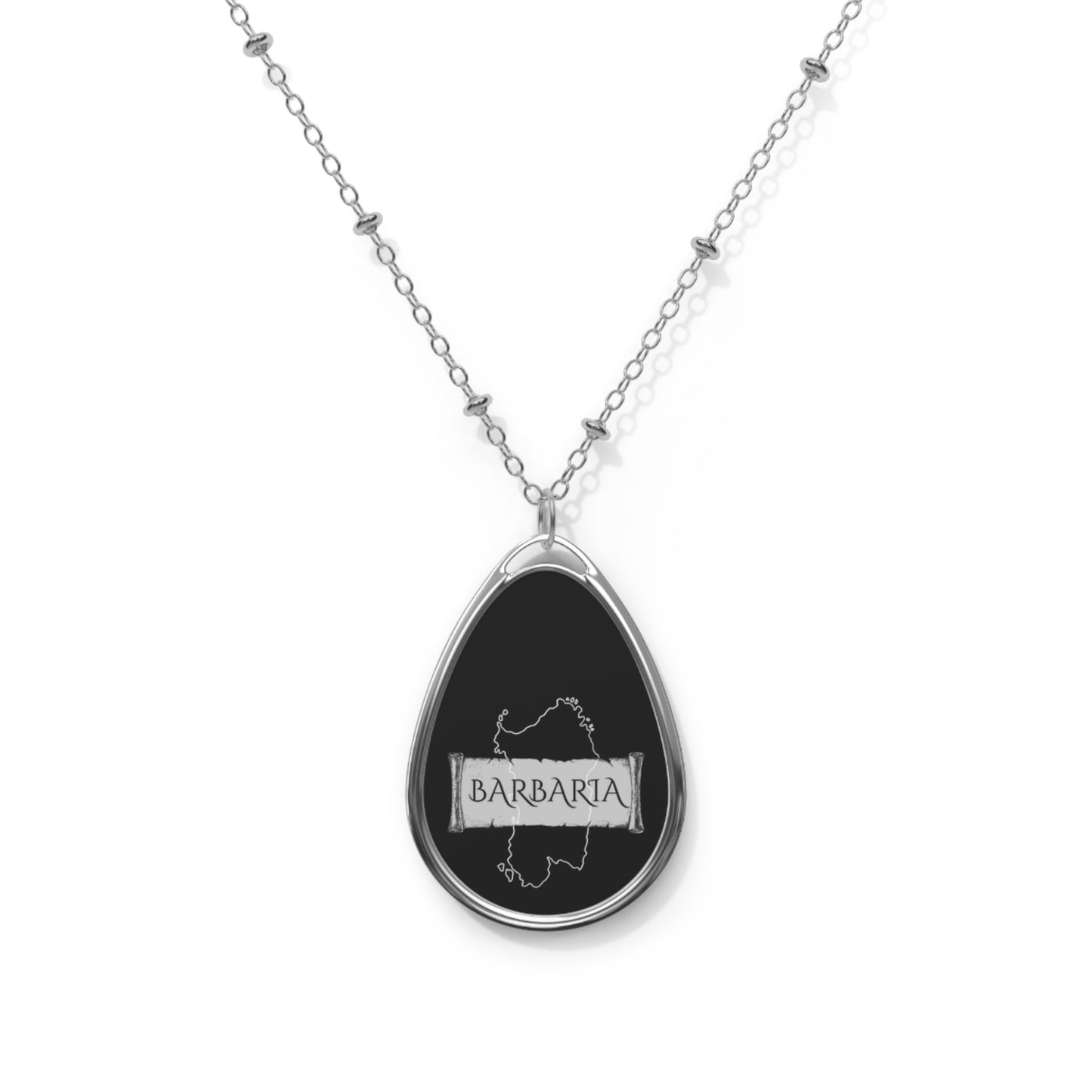 Barbaria, Oval Necklace (black)