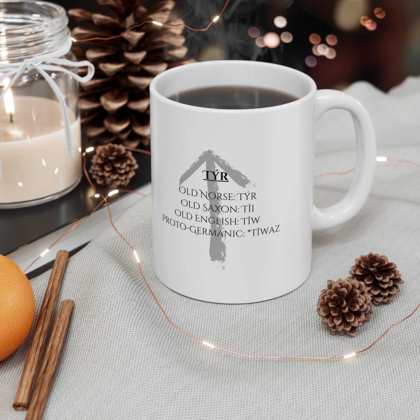 Tyr, Ceramic Coffee Cup (white)