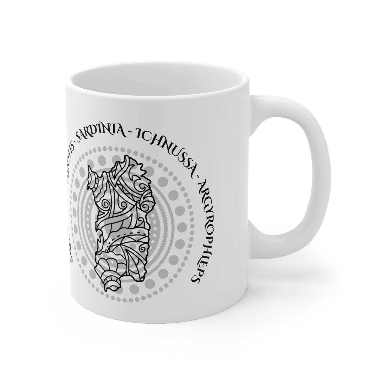 Sardinia, Ceramic Coffee Cup (white)