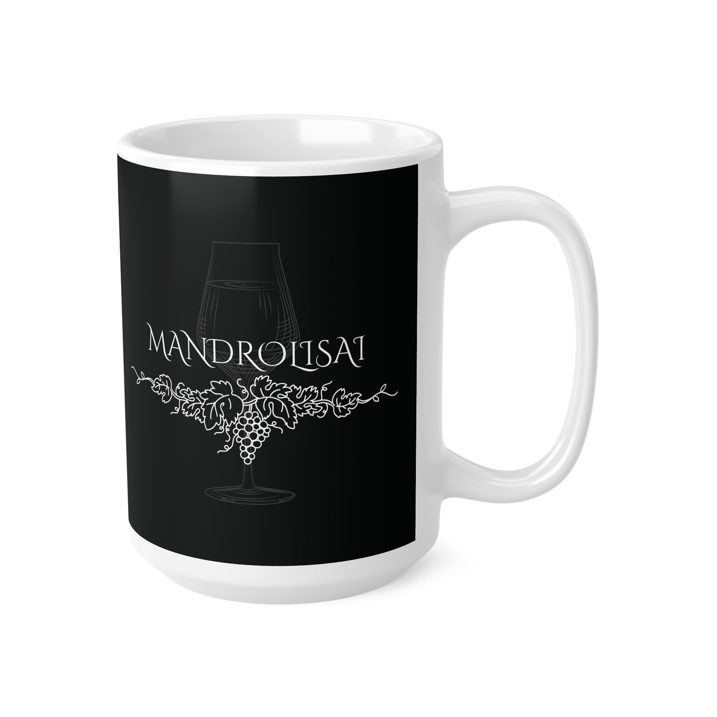 Mandrolisai, Ceramic Coffee Cup (black)