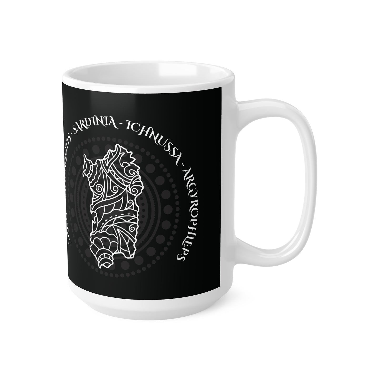 Sardinia, Ceramic Coffee Cup (black)
