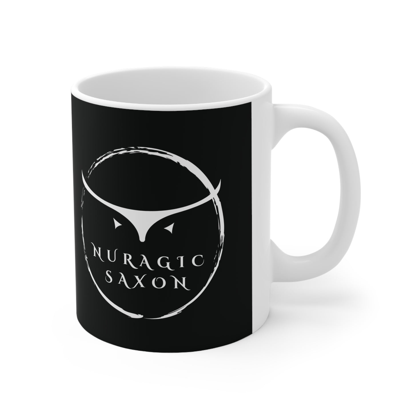 Nuragic Saxon, Ceramic Coffee Cup (black)