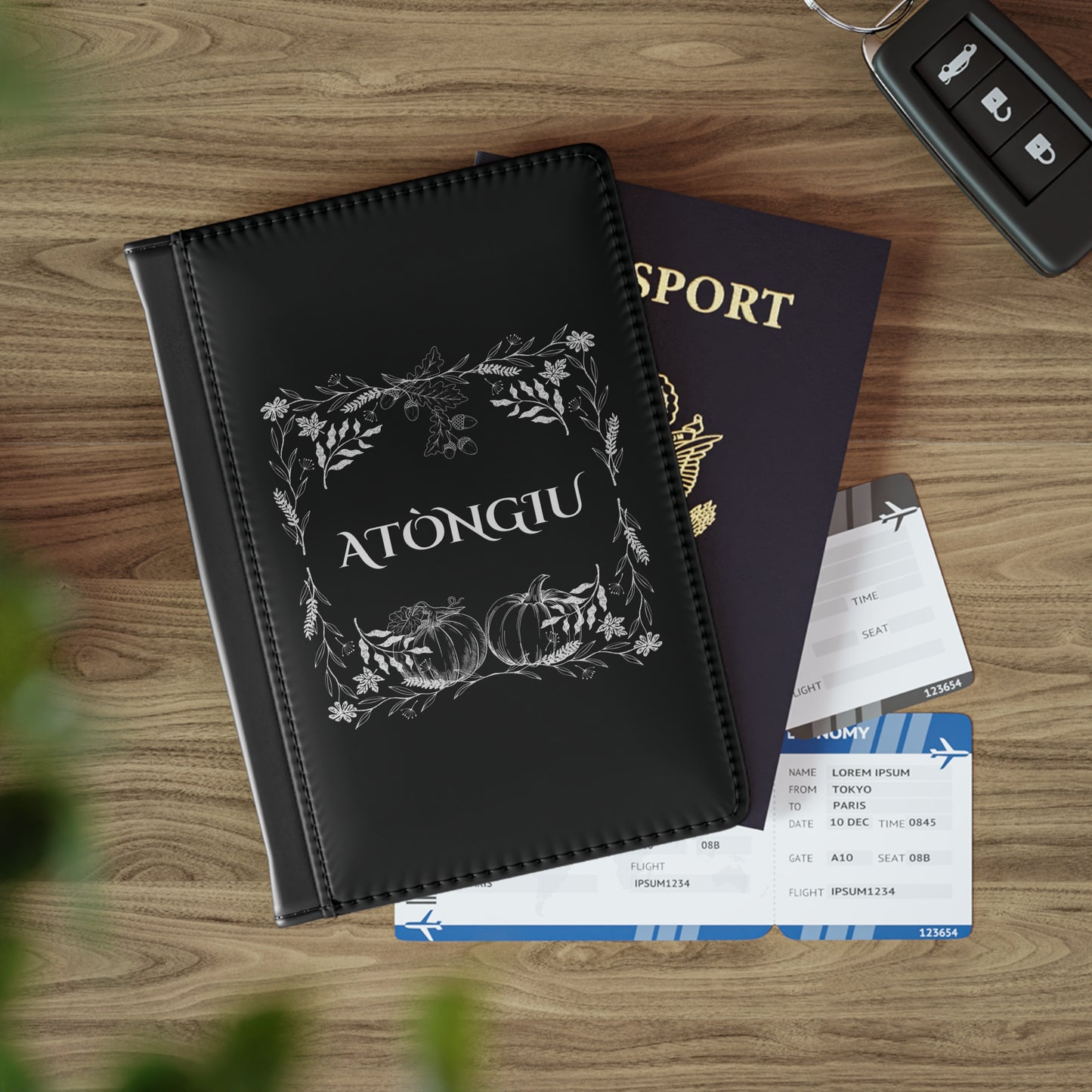 Atòngiu, Passport Cover