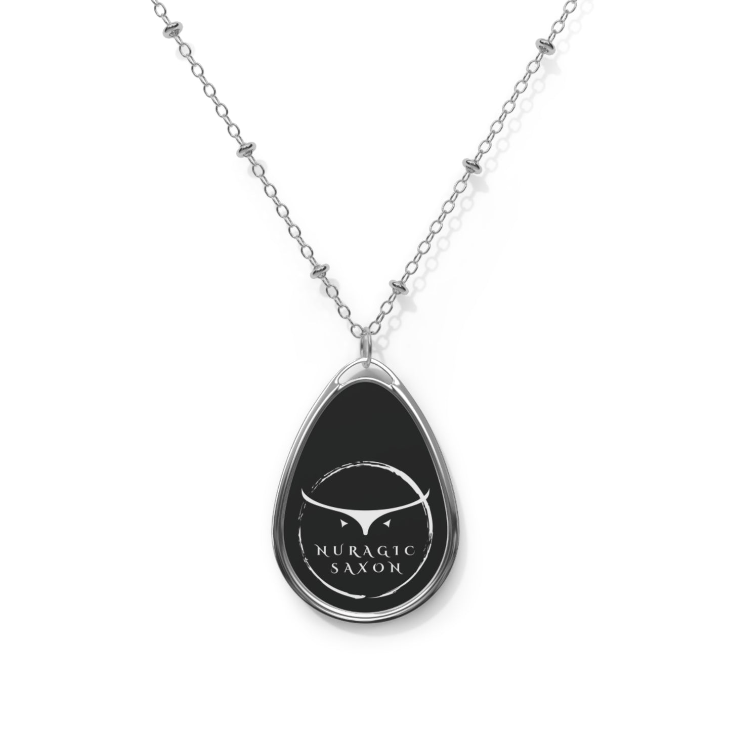 Nuragic Saxon, Oval Necklace (black)