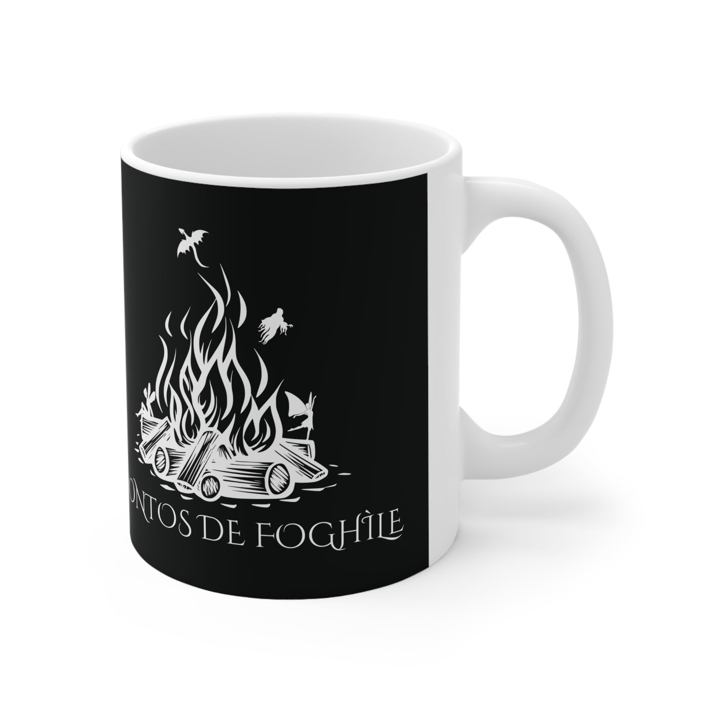Contos de Foghìle, Ceramic Coffee Cup (black)