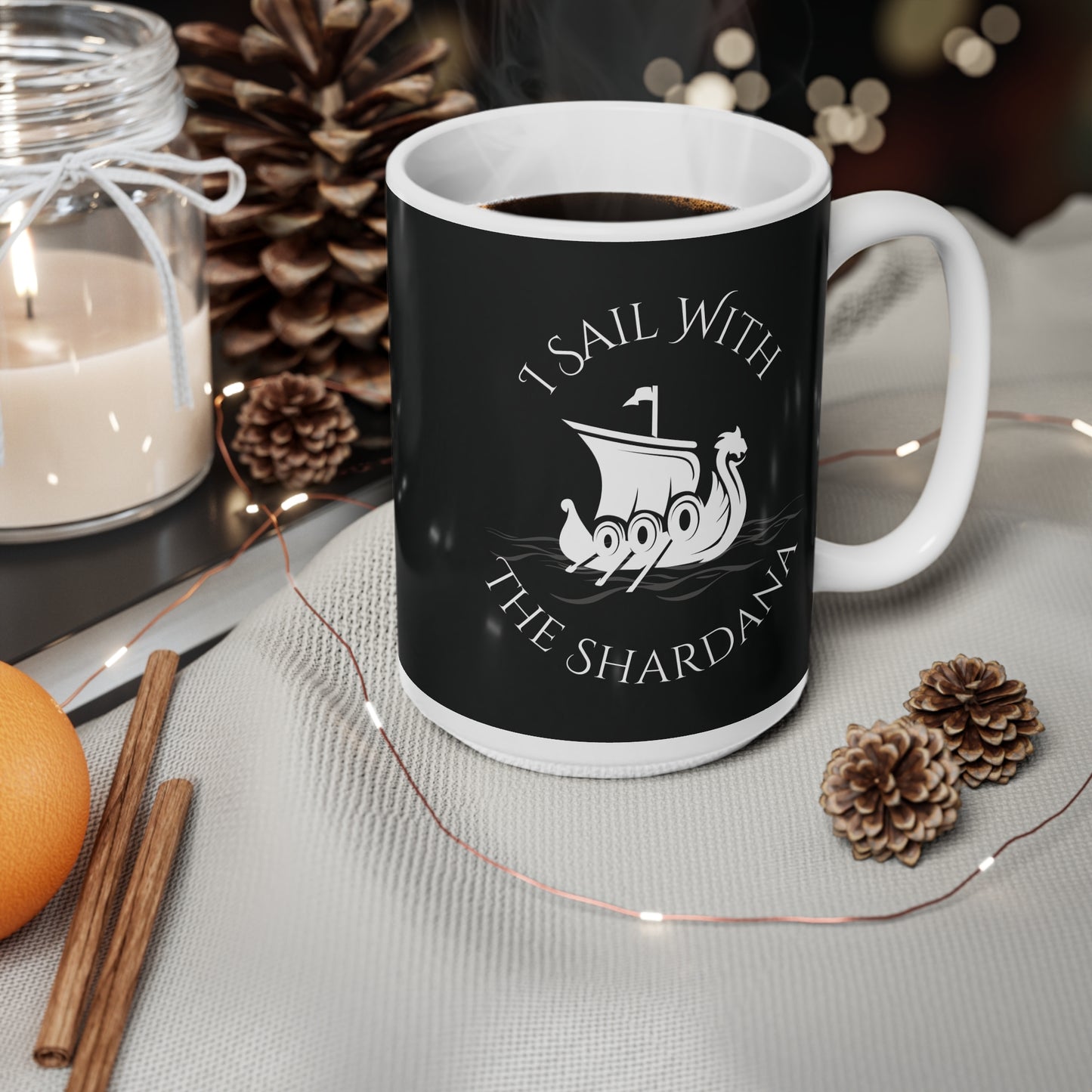 Shardana, Ceramic Coffee Cup (black)