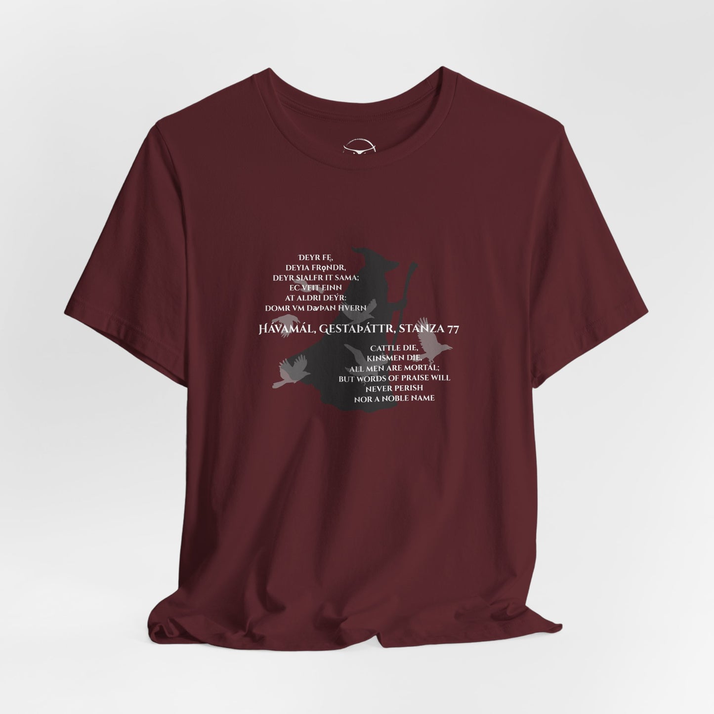 Hávamál - Stanza 77, Unisex Jersey T-shirt