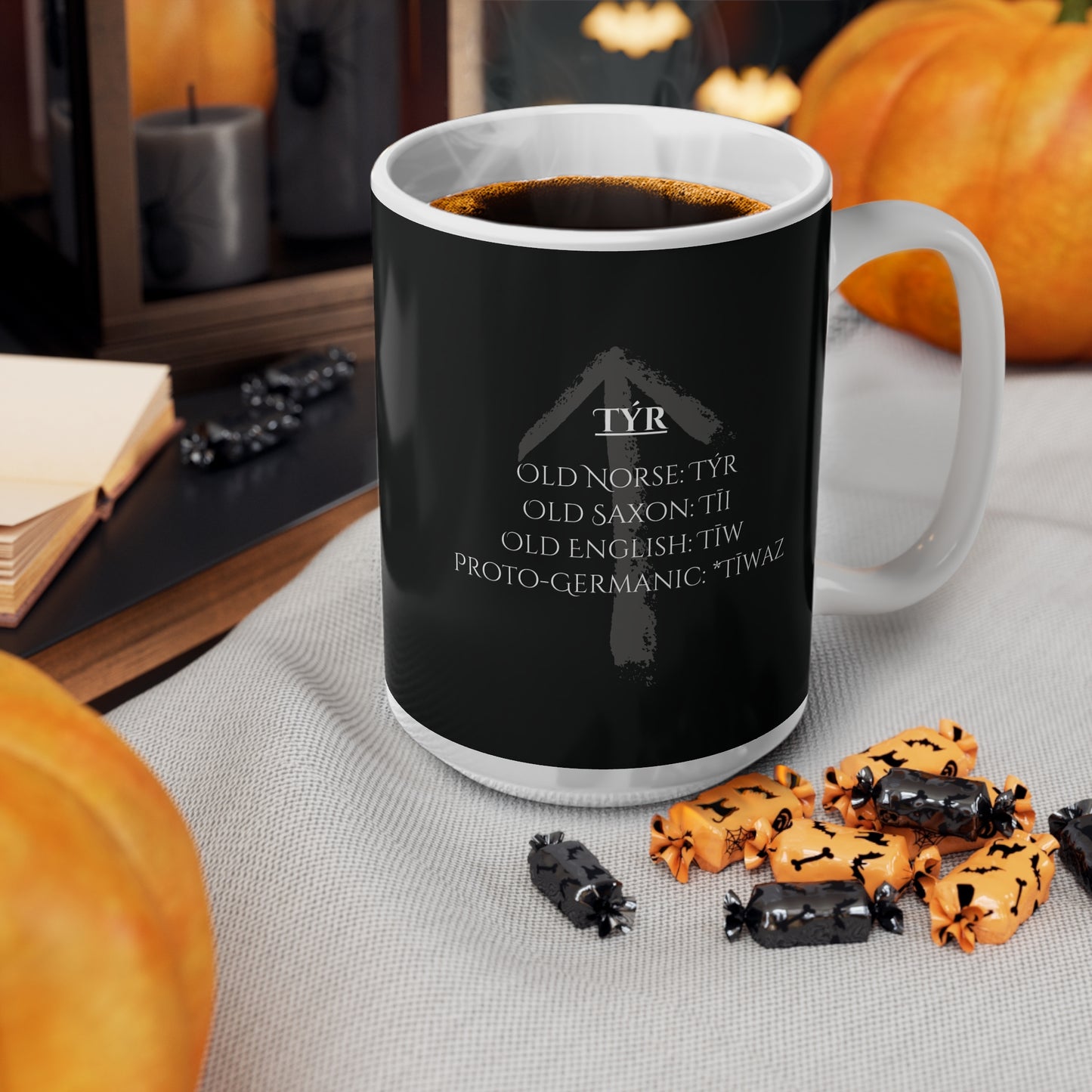Tyr, Ceramic Coffee Cup (black)