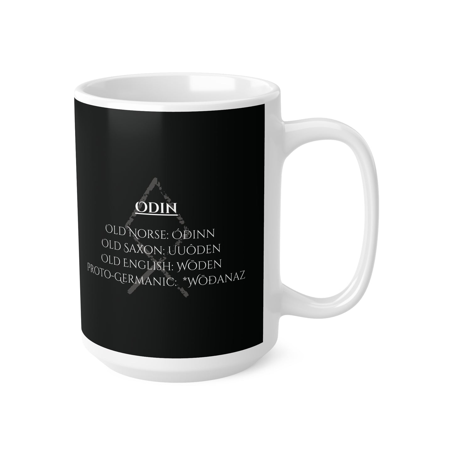 Odin, Ceramic Coffee Cup (black)