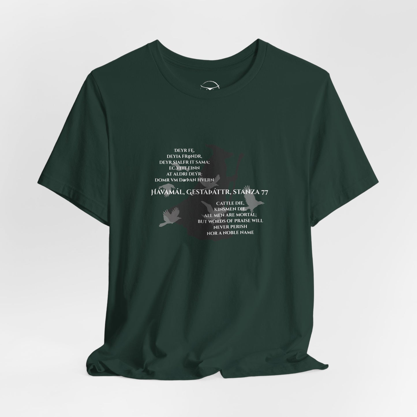 Hávamál - Stanza 77, Unisex Jersey T-shirt