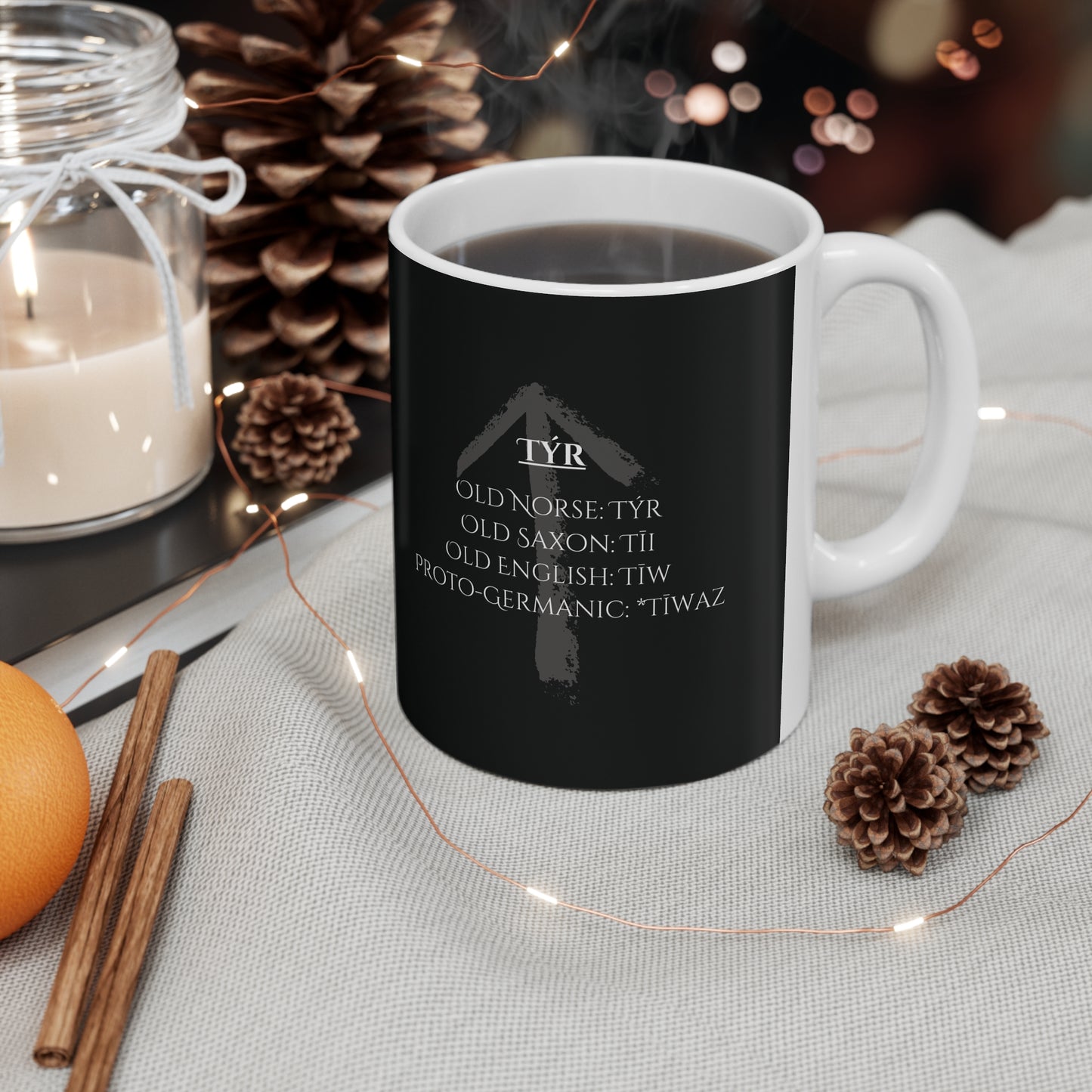 Tyr, Ceramic Coffee Cup (black)