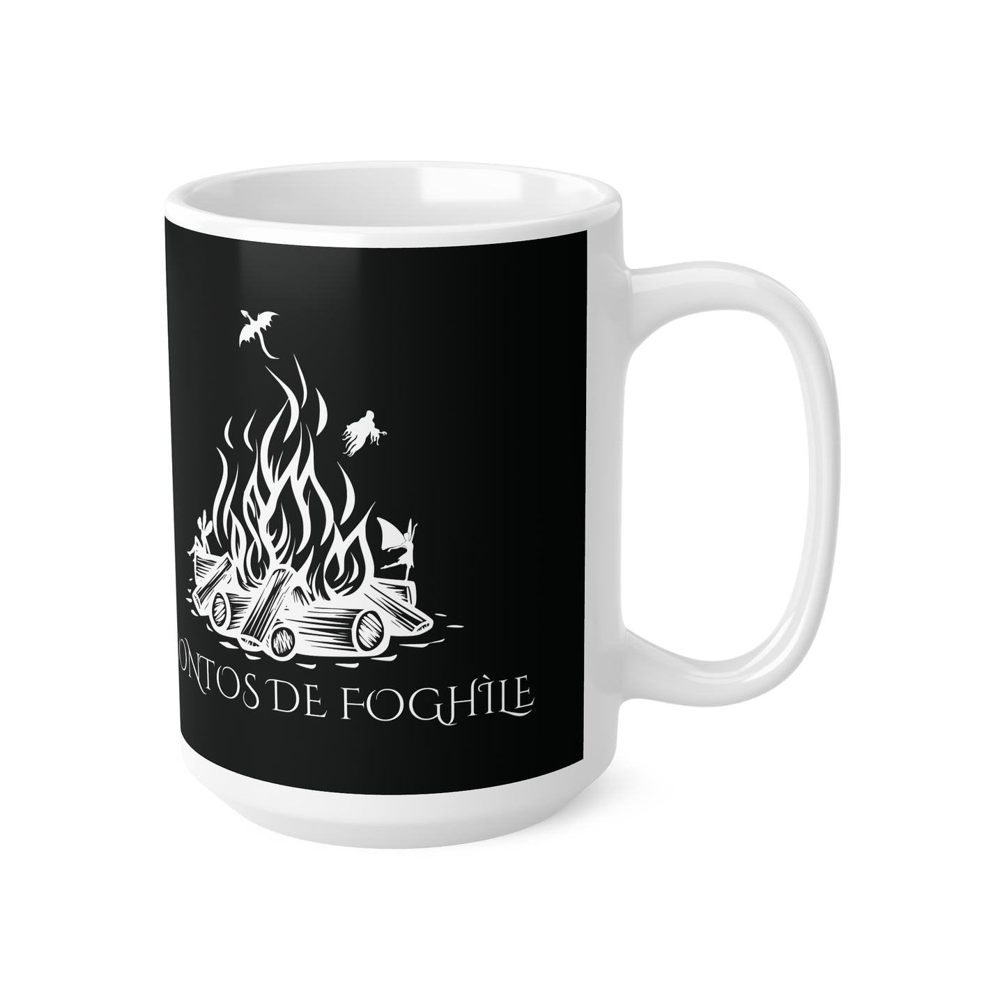 Contos de Foghìle, Ceramic Coffee Cup (black)