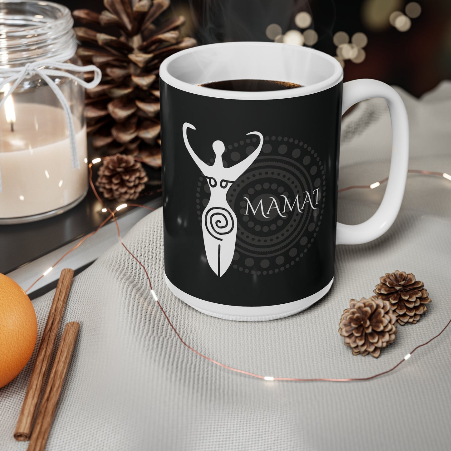 Mamai, Ceramic Coffee Cup (black)