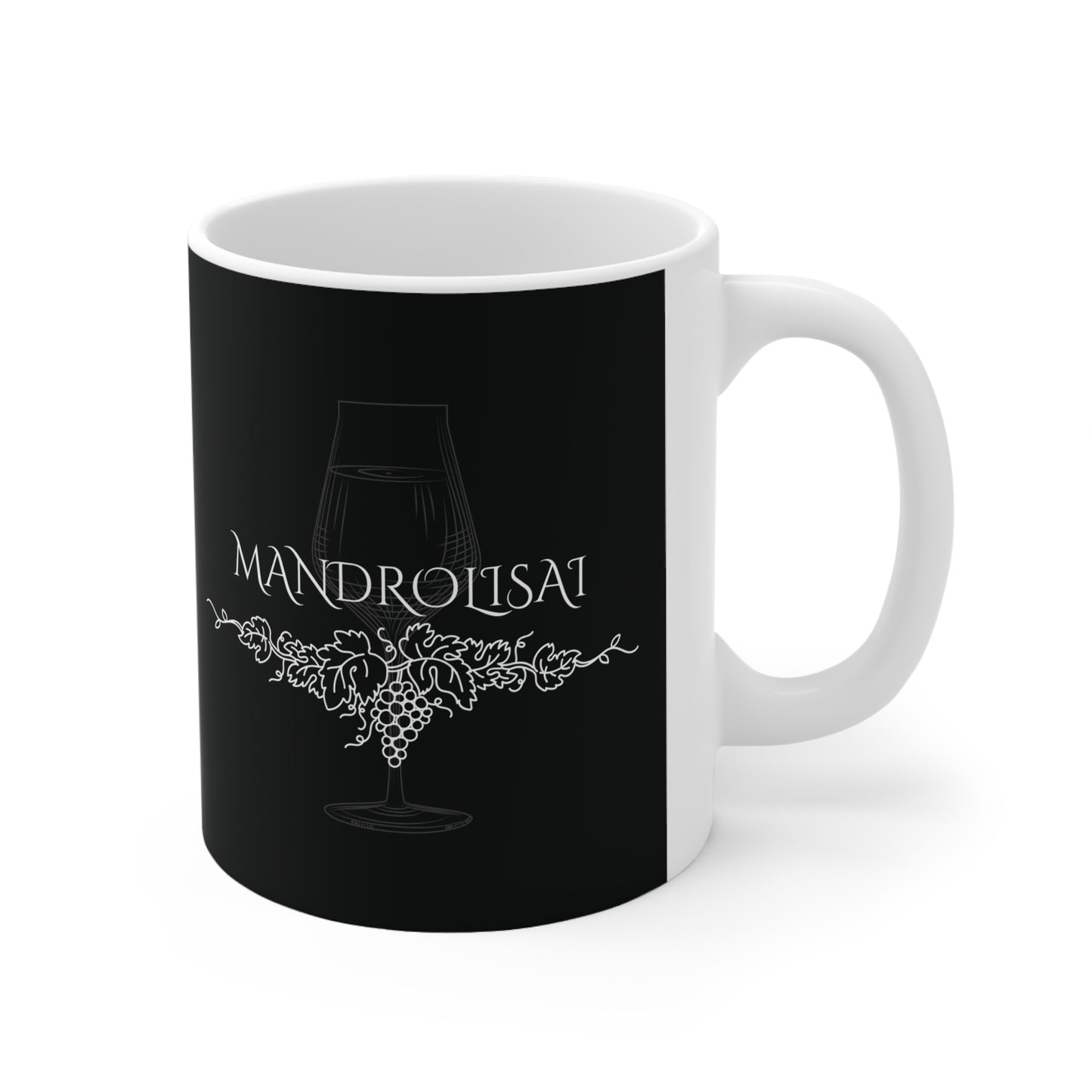 Mandrolisai, Ceramic Coffee Cup (black)