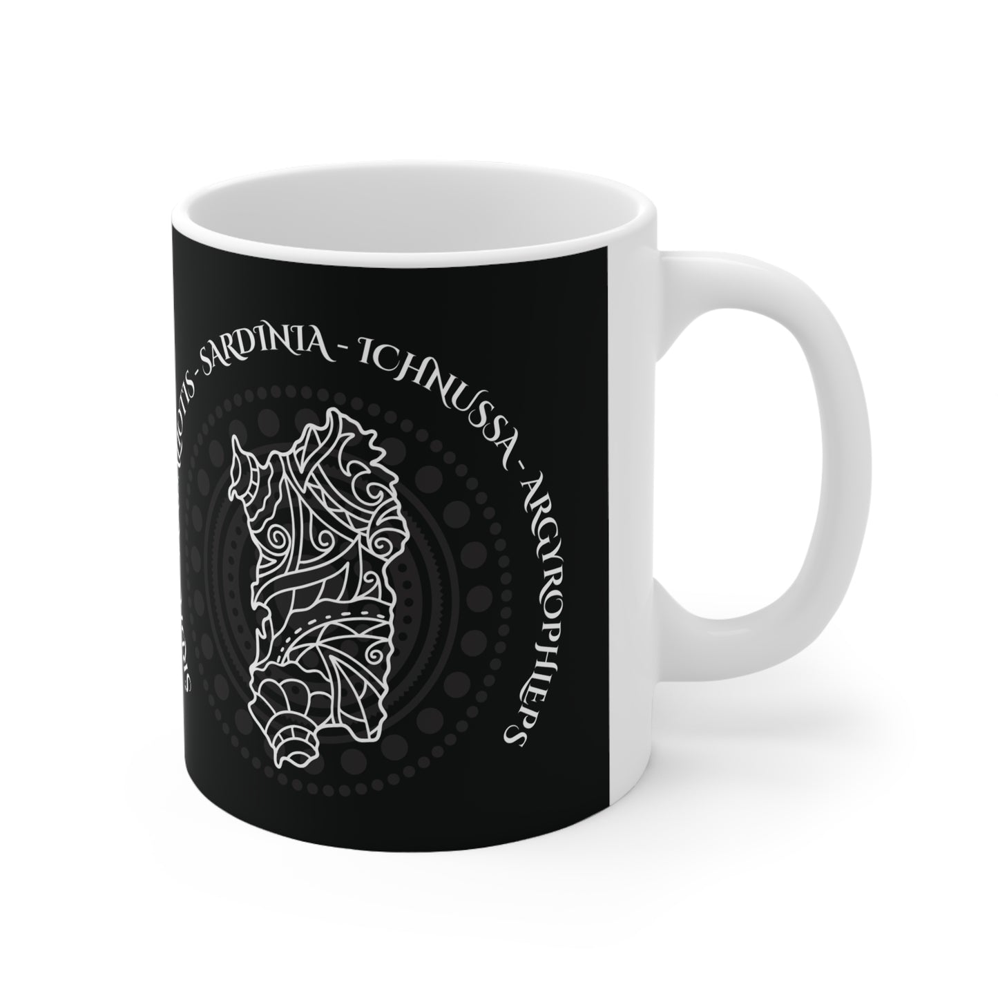 Sardinia, Ceramic Coffee Cup (black)