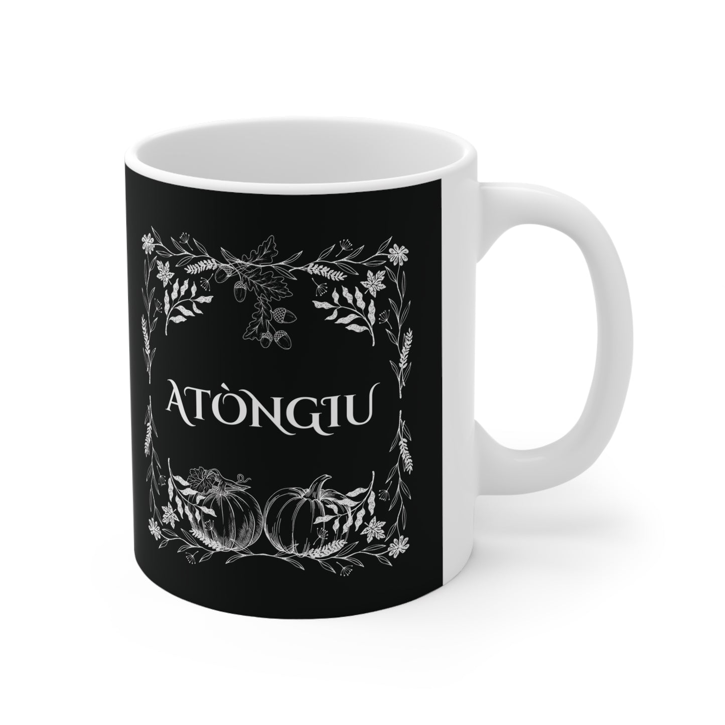 Atòngiu, Ceramic Coffee Cup (Black)
