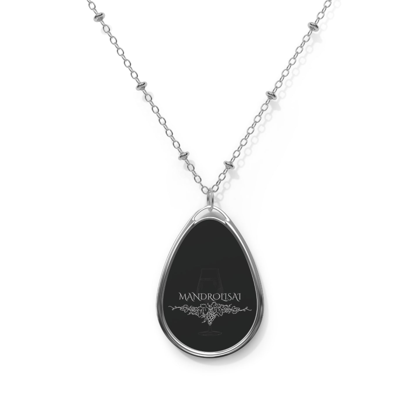 Mandrolisai, Oval Necklace (black)