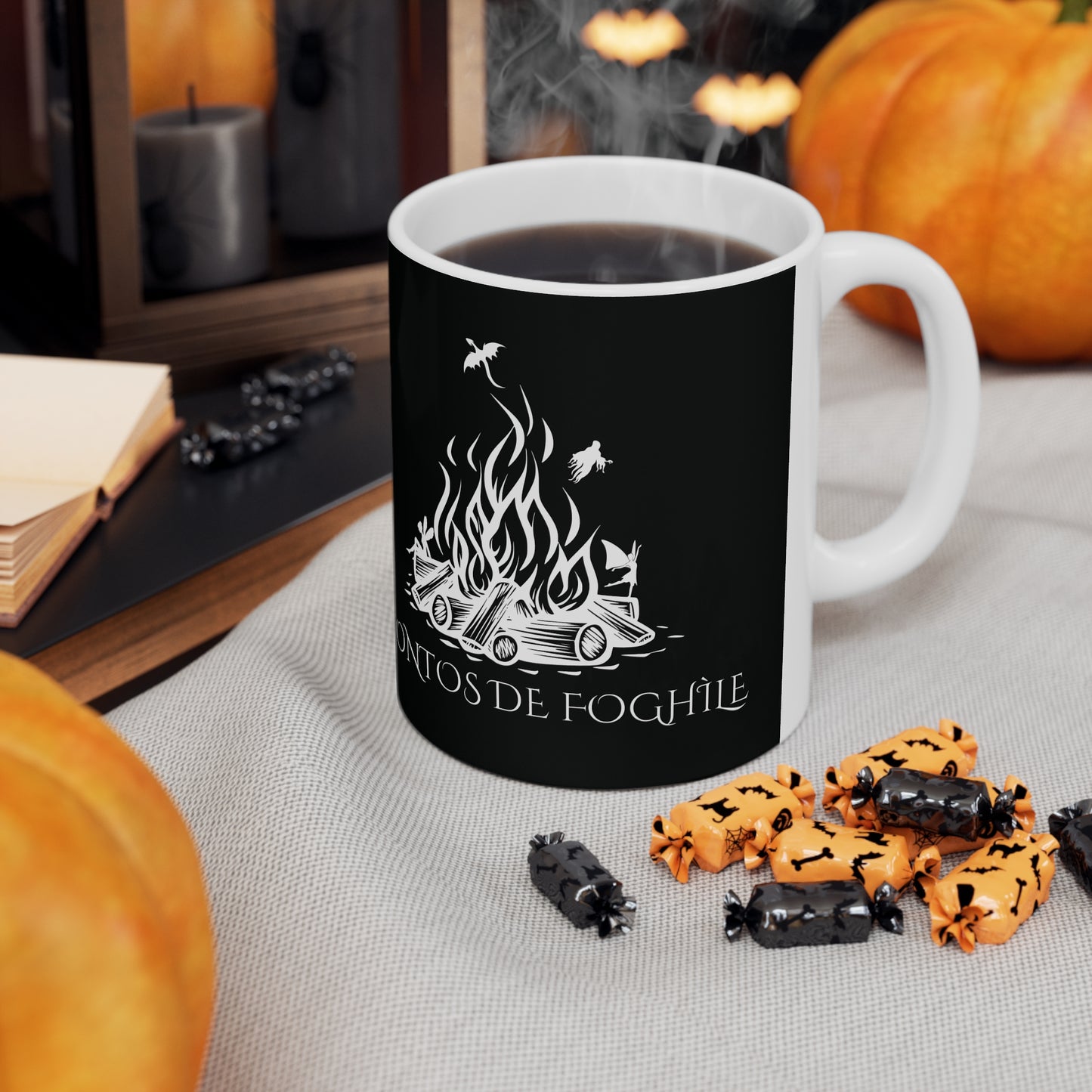 Contos de Foghìle, Ceramic Coffee Cup (black)