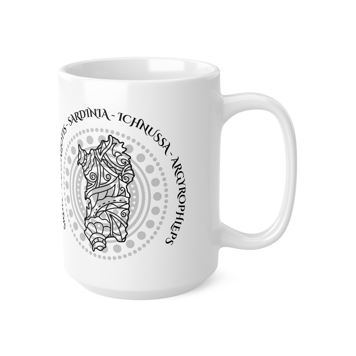 Sardinia, Ceramic Coffee Cup (white)