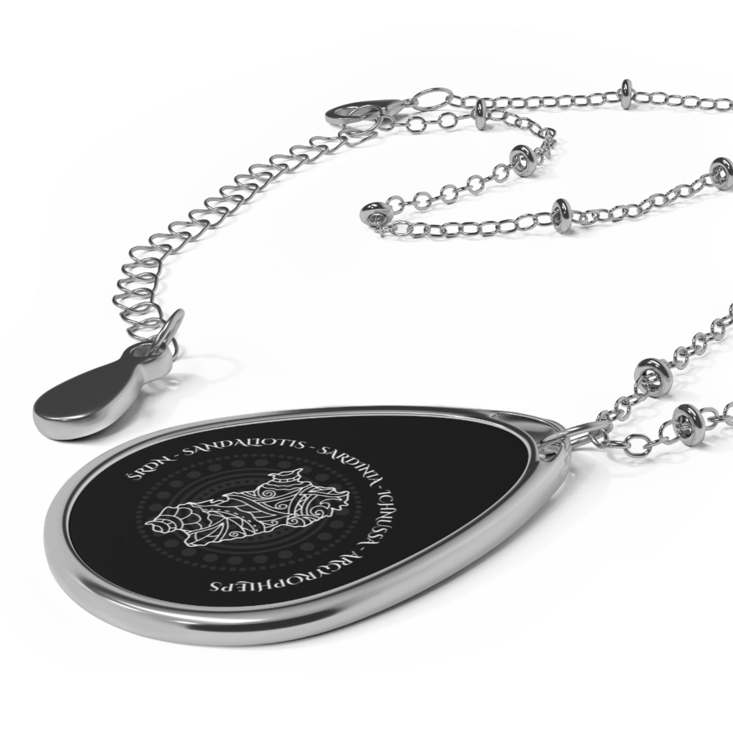 Sardinia, Oval Necklace (black)