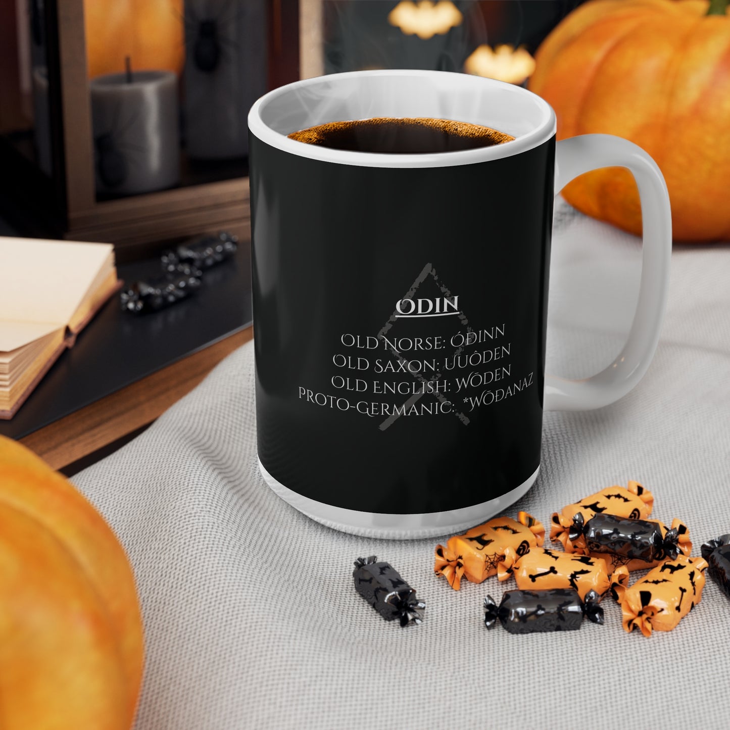 Odin, Ceramic Coffee Cup (black)
