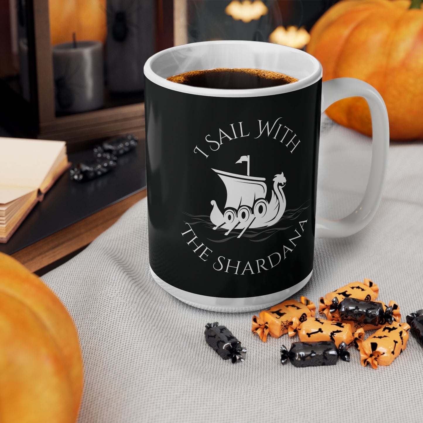 Shardana, Ceramic Coffee Cup (black)