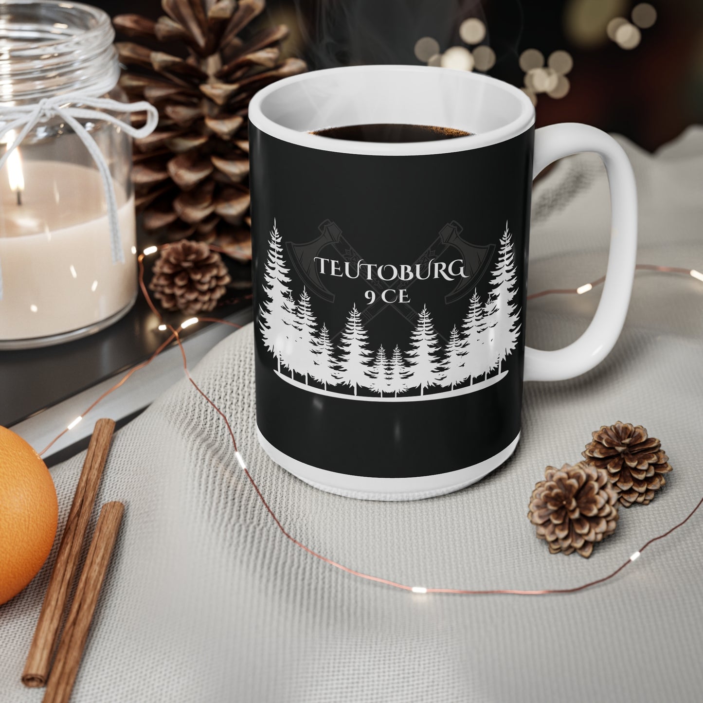 Teutoburg, Ceramic Coffee Cup (black)