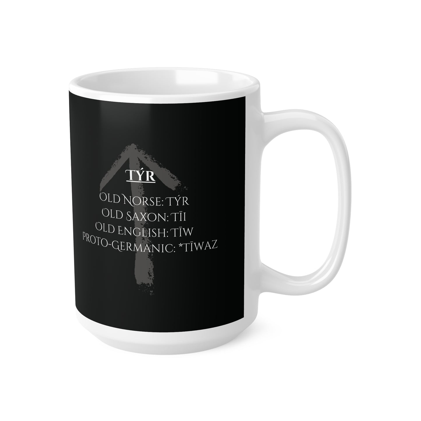 Tyr, Ceramic Coffee Cup (black)