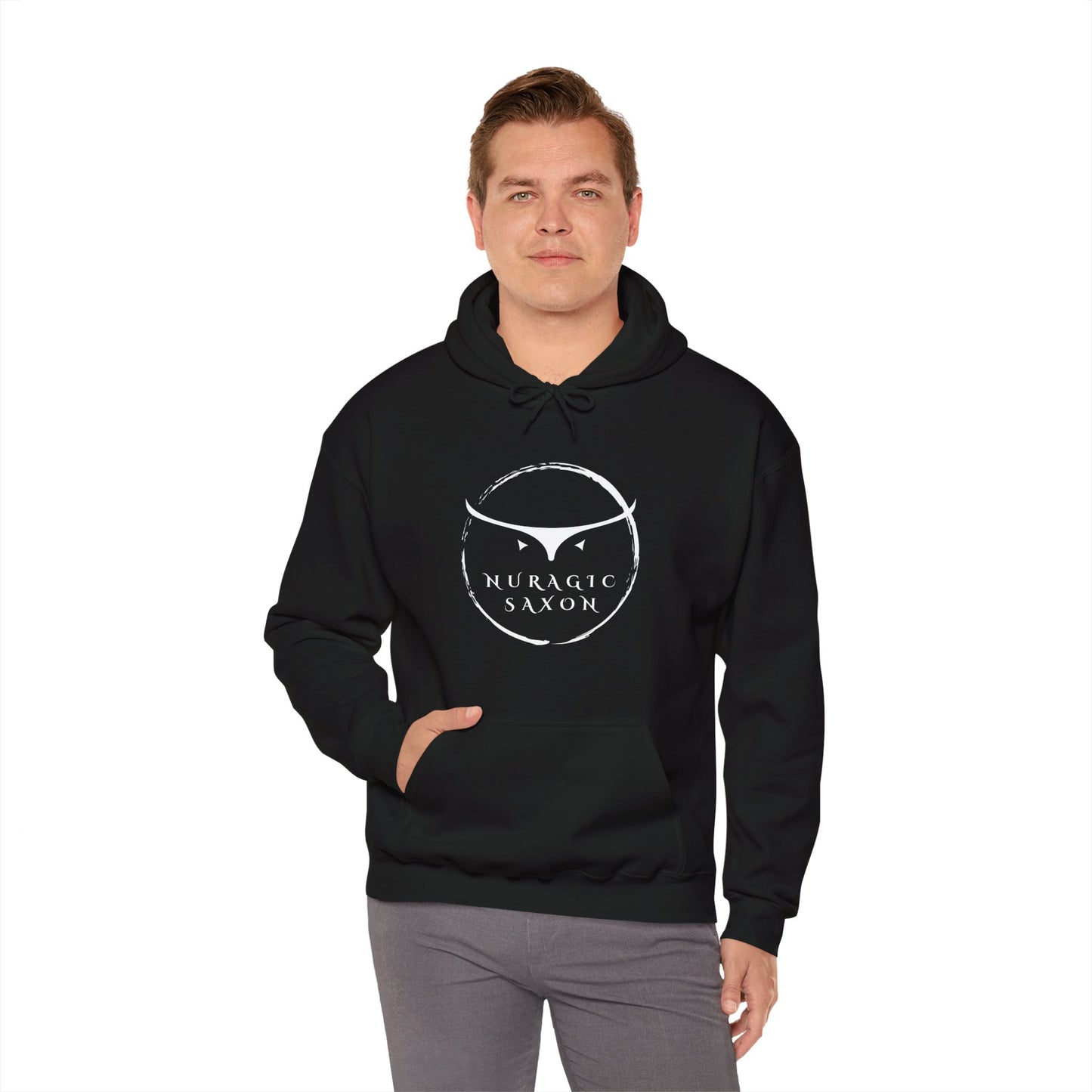 Nuragic Saxon, Unisex Heavy Blend Hooded Sweatshirt