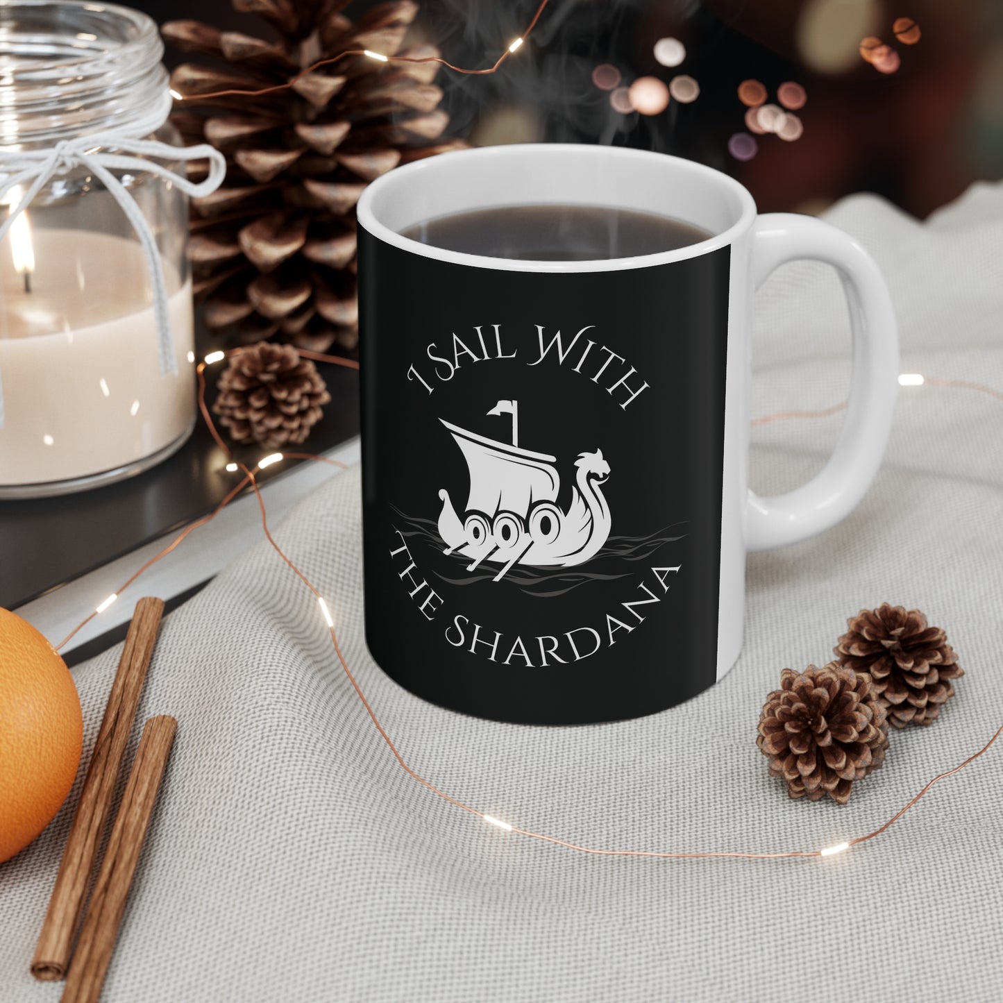 Shardana, Ceramic Coffee Cup (black)