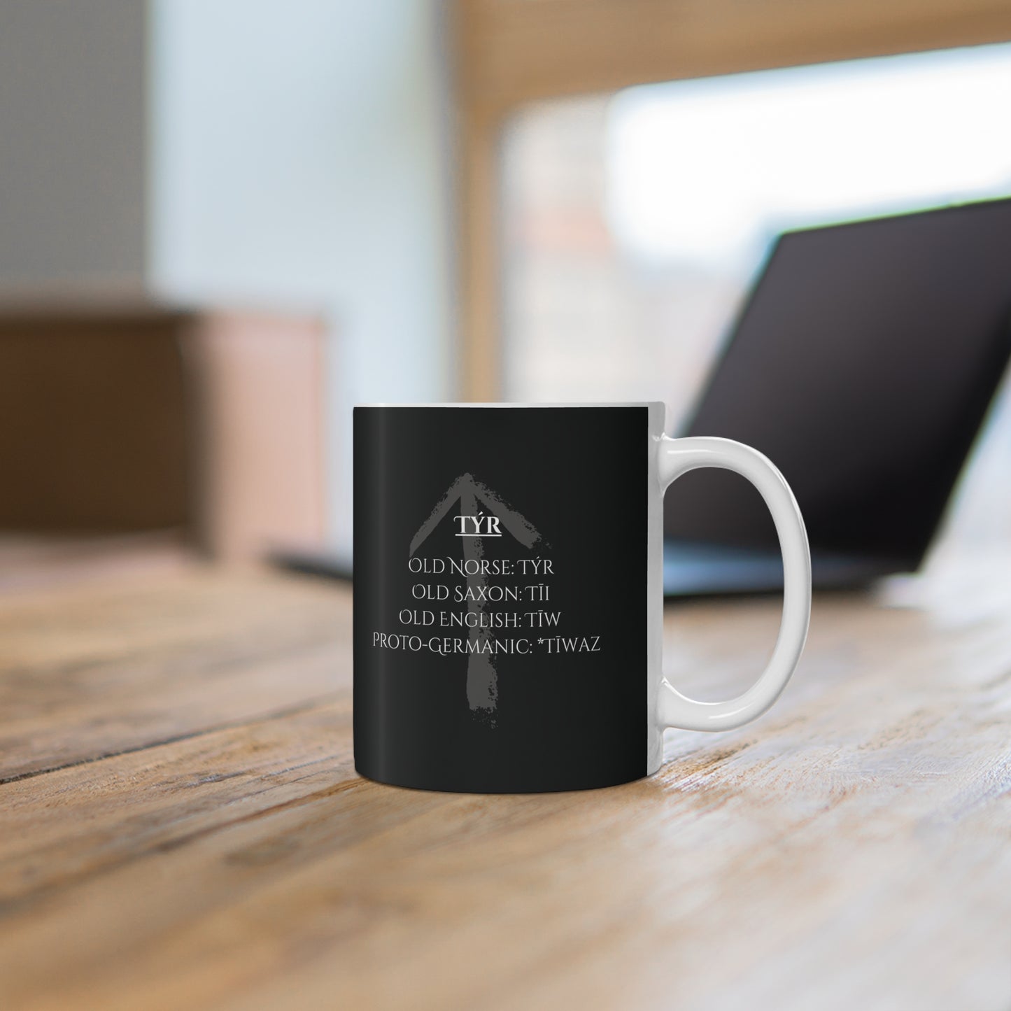Tyr, Ceramic Coffee Cup (black)