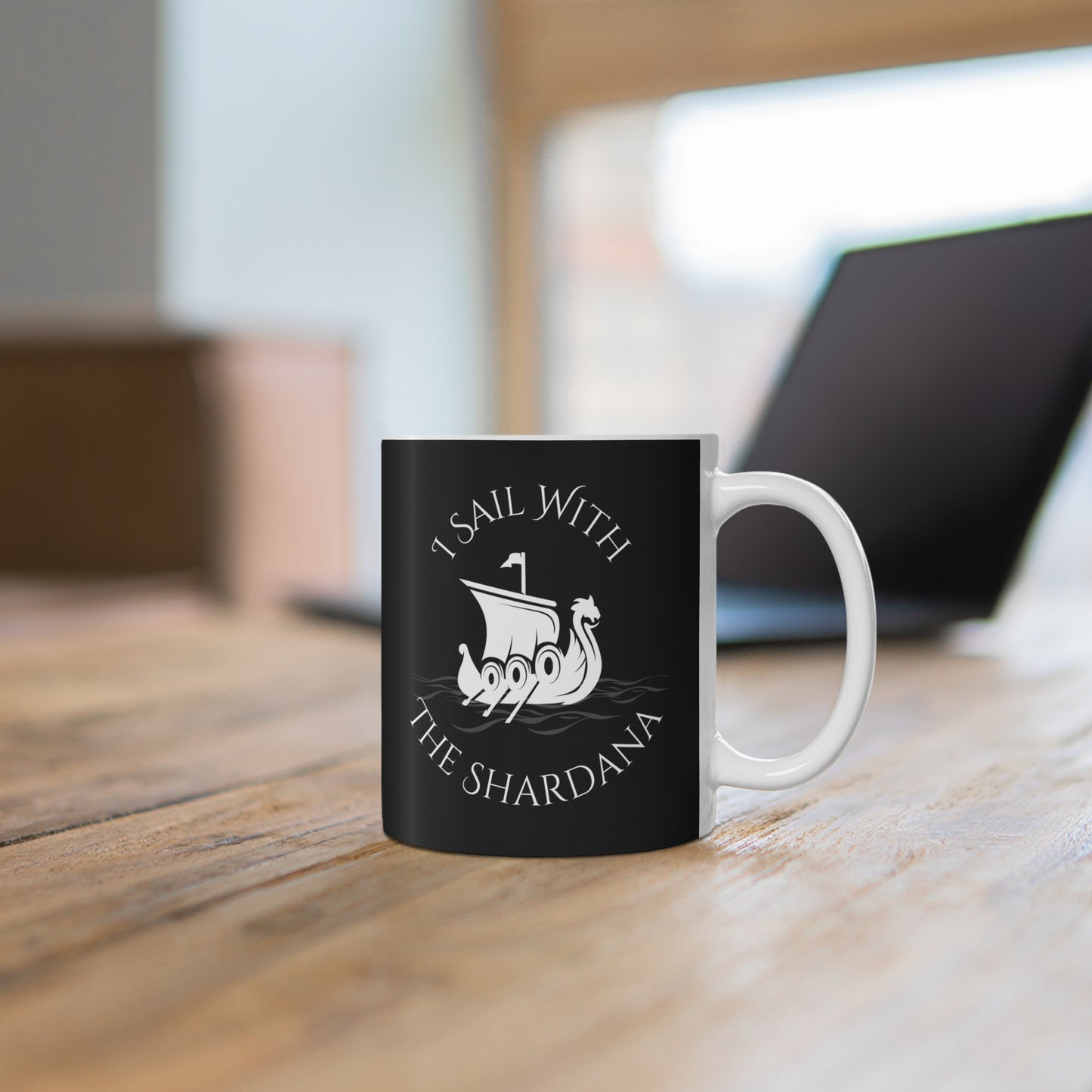 Shardana, Ceramic Coffee Cup (black)
