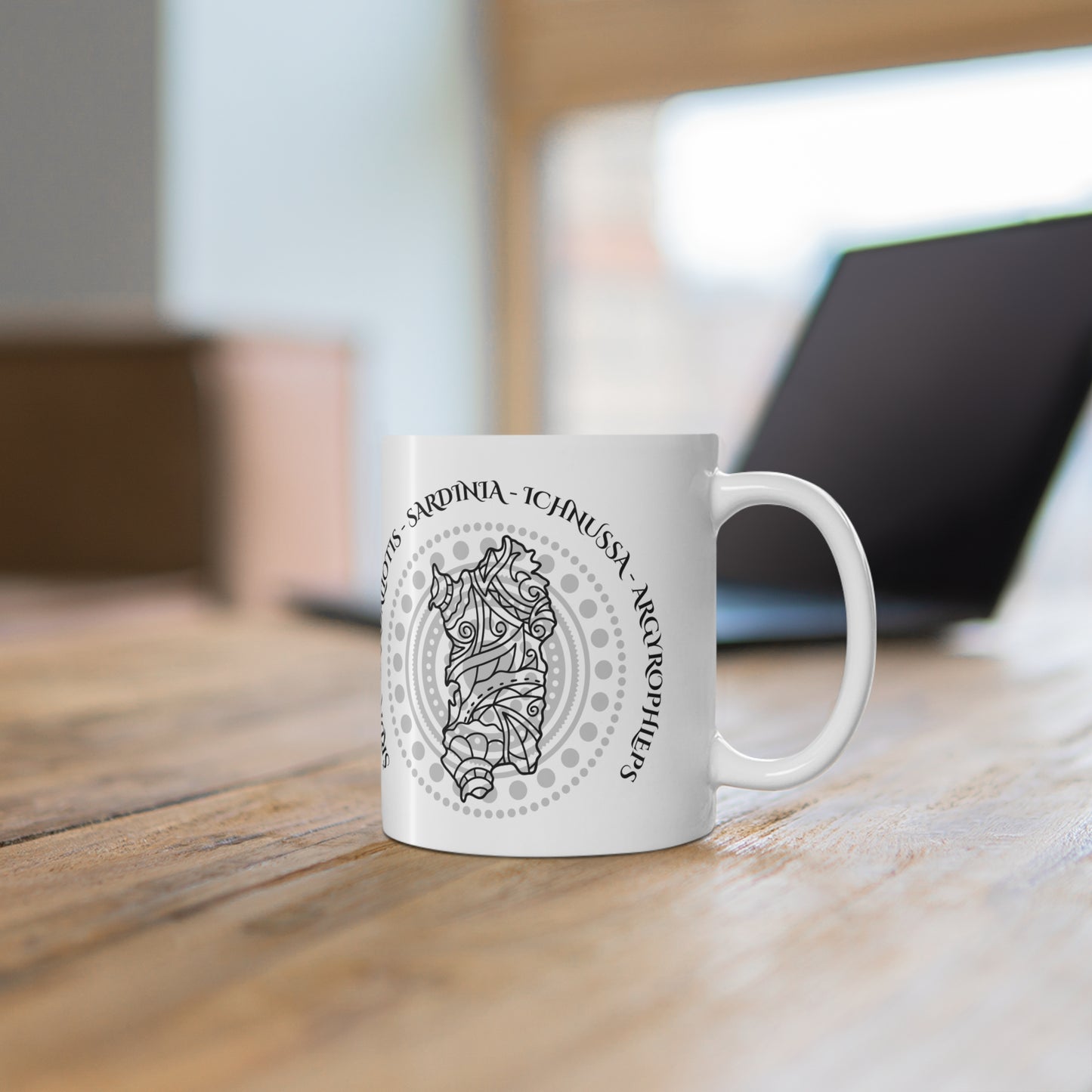 Sardinia, Ceramic Coffee Cup (white)