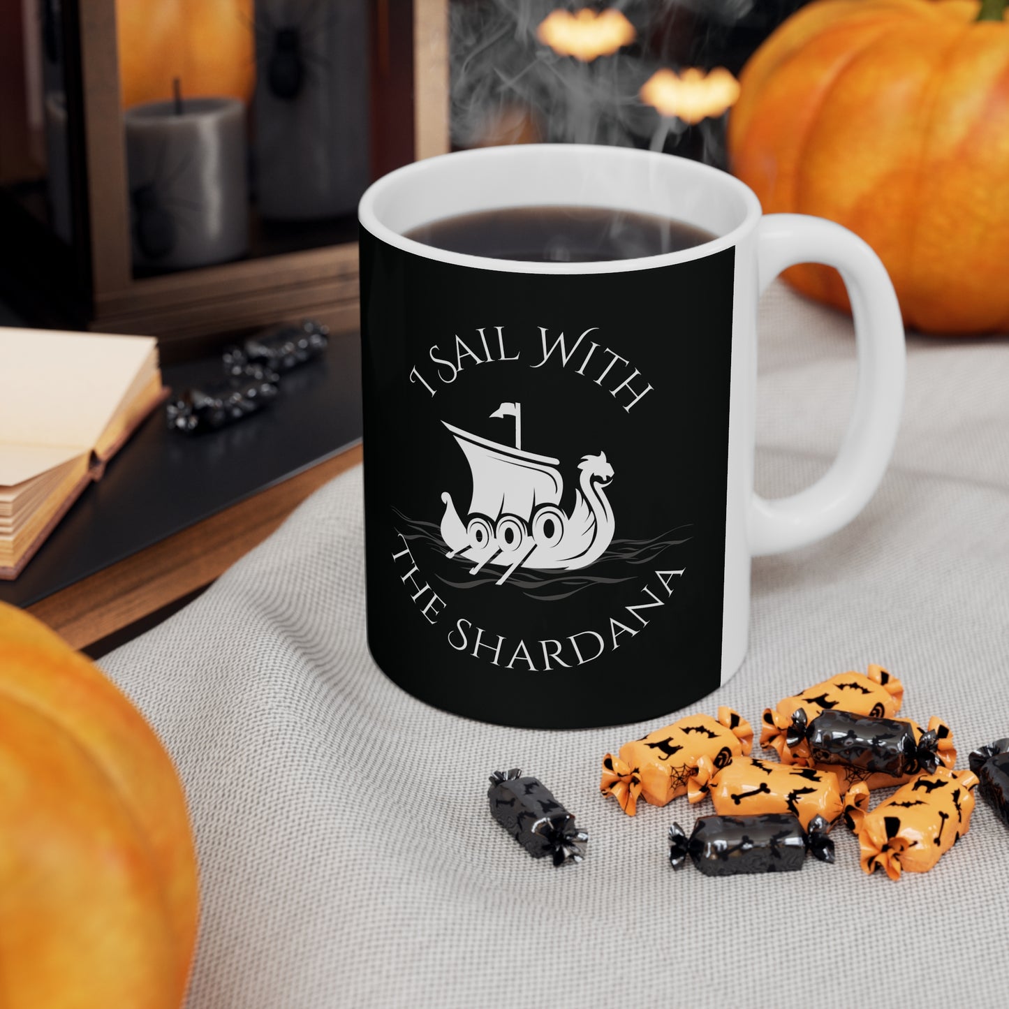 Shardana, Ceramic Coffee Cup (black)