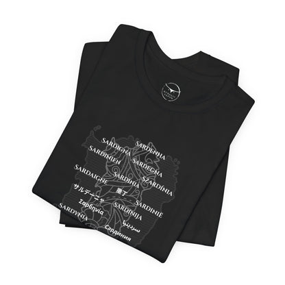 Multilingual Sardinia, Unisex Jersey T-shirt