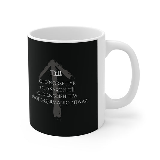 Tyr, Ceramic Coffee Cup (black)