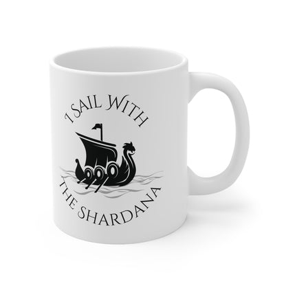 Shardana, Ceramic Coffee Cup (white)