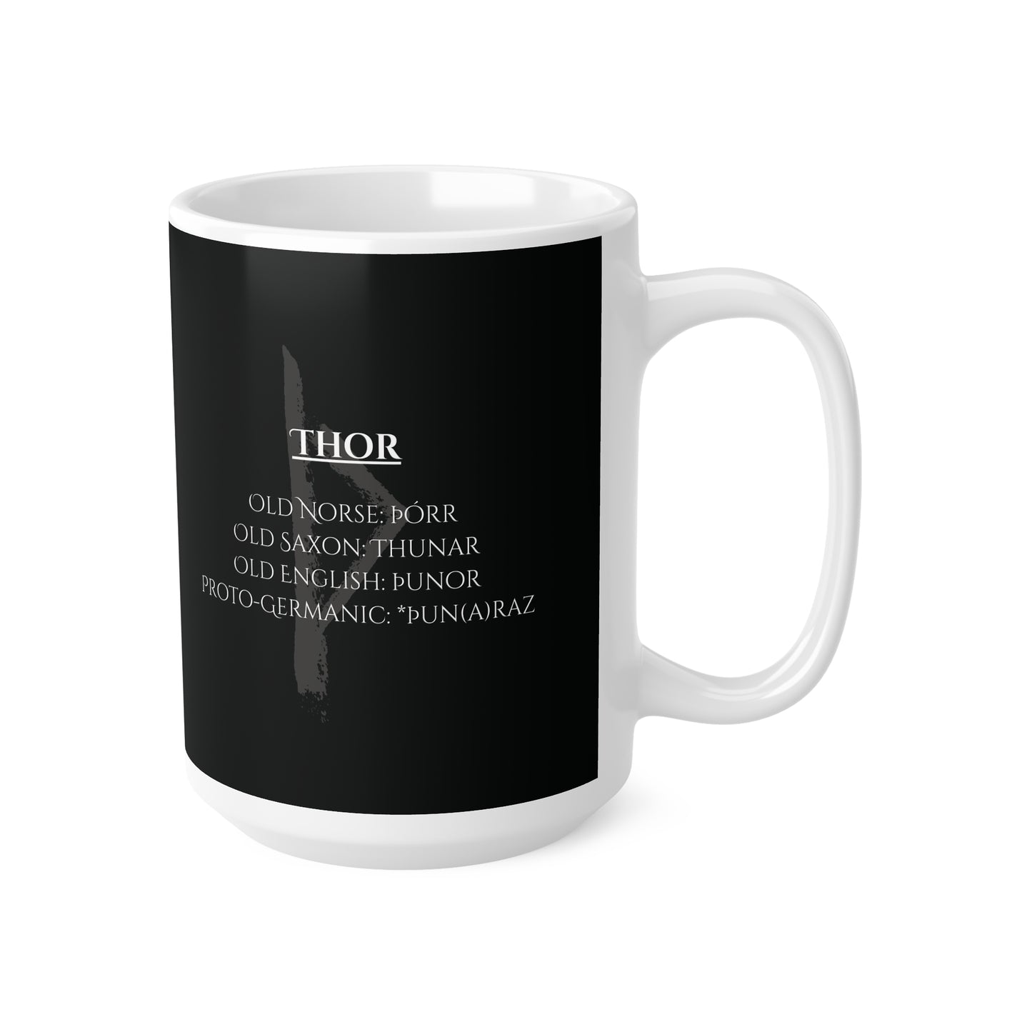 Thor, Ceramic Coffee Cup (black)
