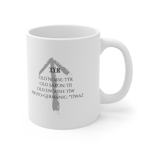 Tyr, Ceramic Coffee Cup (white)