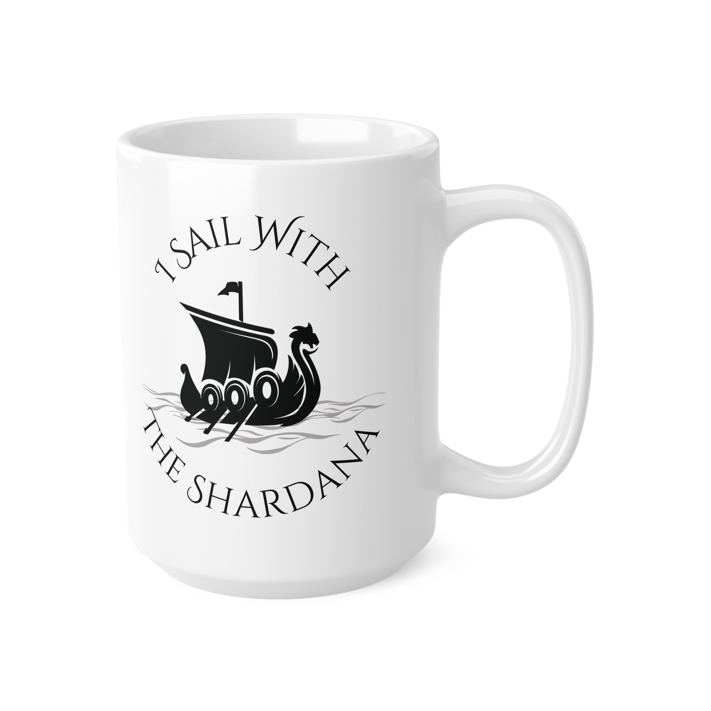 Shardana, Ceramic Coffee Cup (white)