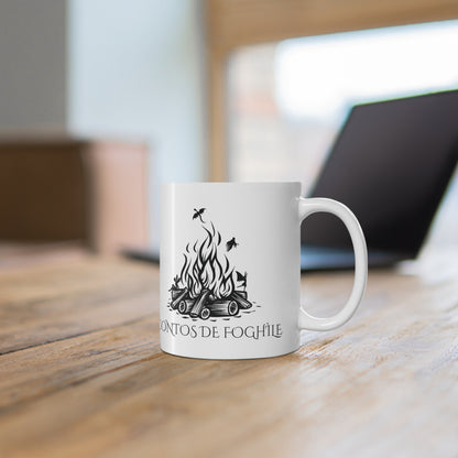 Contos de Foghìle, Ceramic Coffee Cup (white)