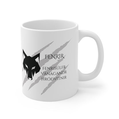Fenrir, Ceramic Coffee Cup (white)