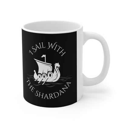 Shardana, Ceramic Coffee Cup (black)
