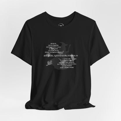 Hávamál - Stanza 77, Unisex Jersey T-shirt